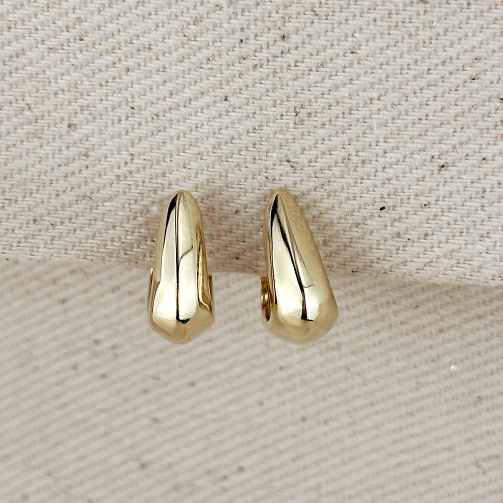 CAMi 18k Gold Filled Shaped Hoop Earrings – Modern, Bold & Handcrafted in Brazil