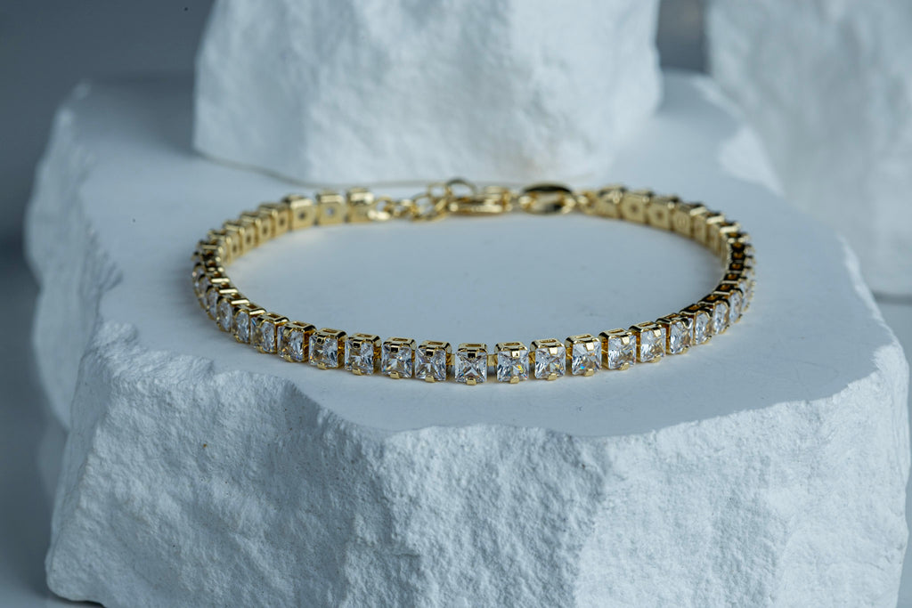 CAMi 18k Gold Filled 3mm CZ Tennis Bracelet – Classic, Sparkling & Handcrafted in Brazil