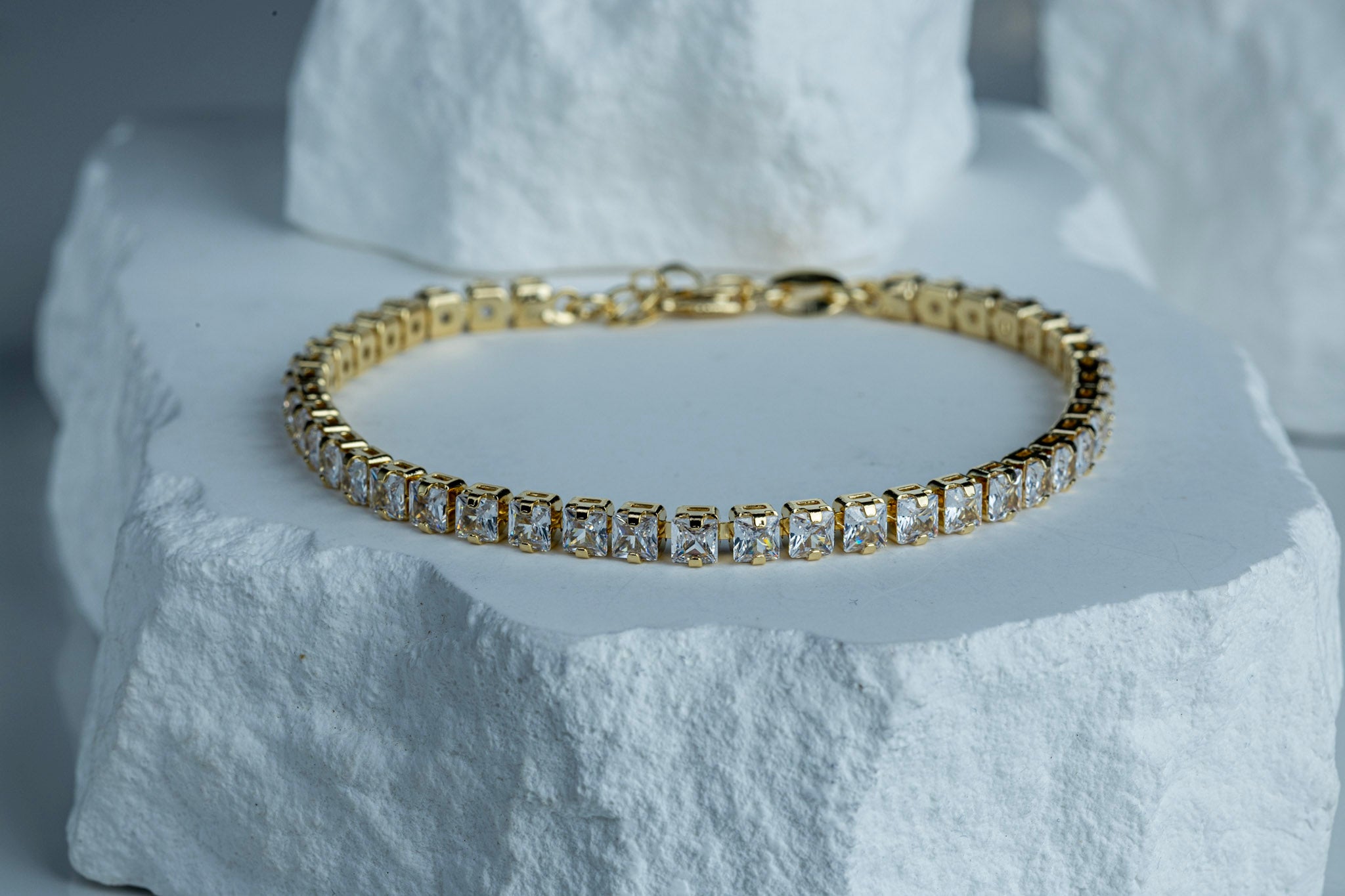 CAMi 18k Gold Filled 3mm CZ Tennis Bracelet – Classic, Sparkling & Handcrafted in Brazil
