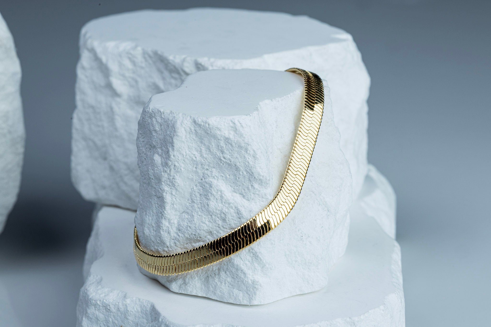 18k Gold Filled 6mm Herringbone Bracelet – Classic, Bold & Handcrafted in Brazil