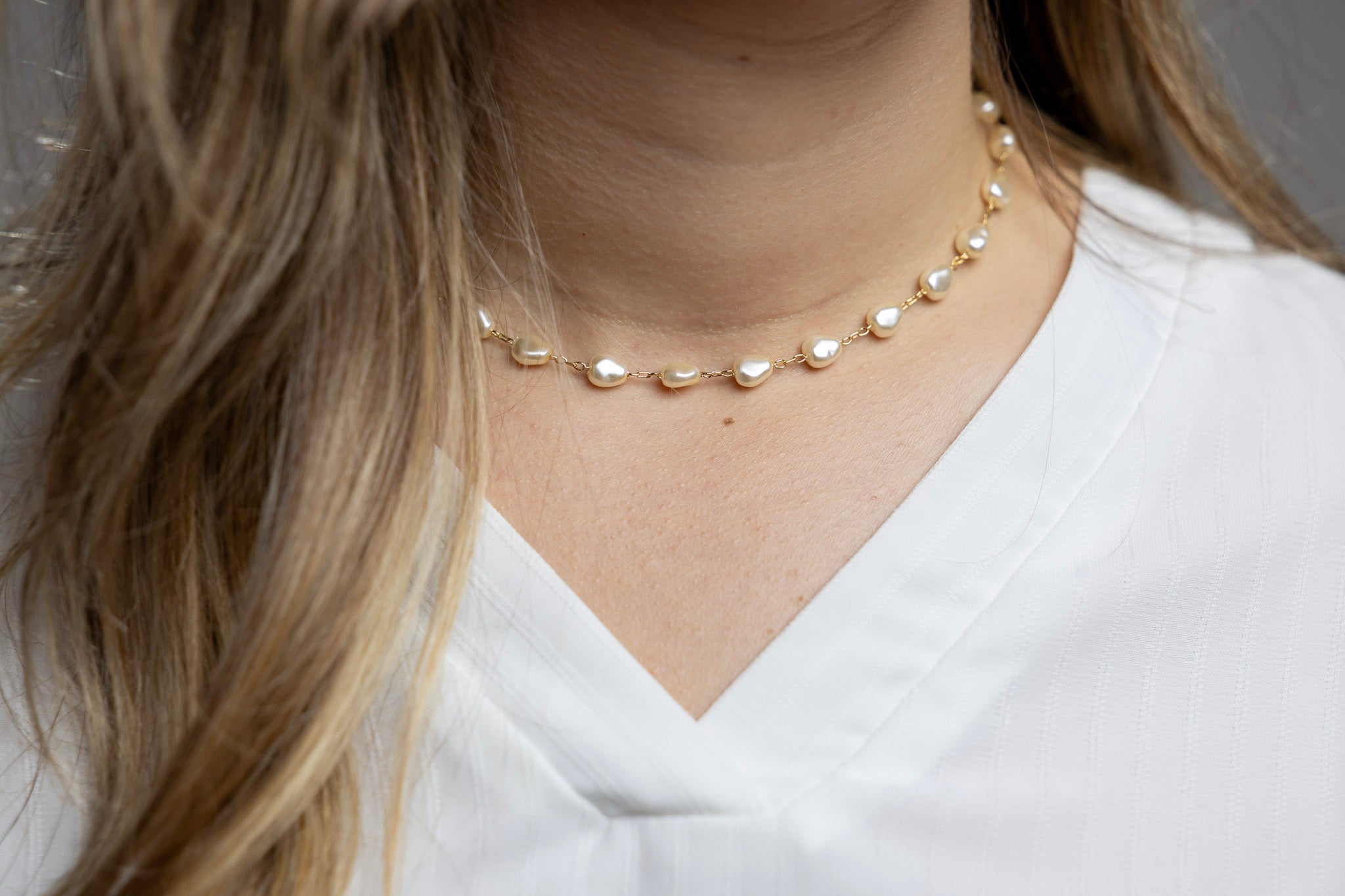 18k Gold Filled Fancy Baroque Necklace – Elegant, Timeless & Handcrafted in Brazil