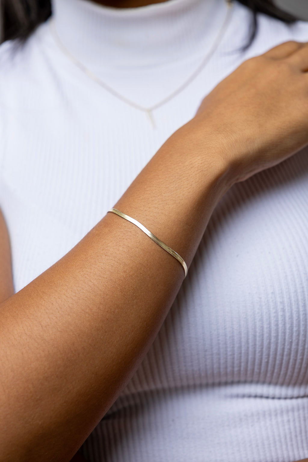18k Gold Filled 3.0mm Herringbone Bracelet – Classic, Bold & Handcrafted in Brazil
