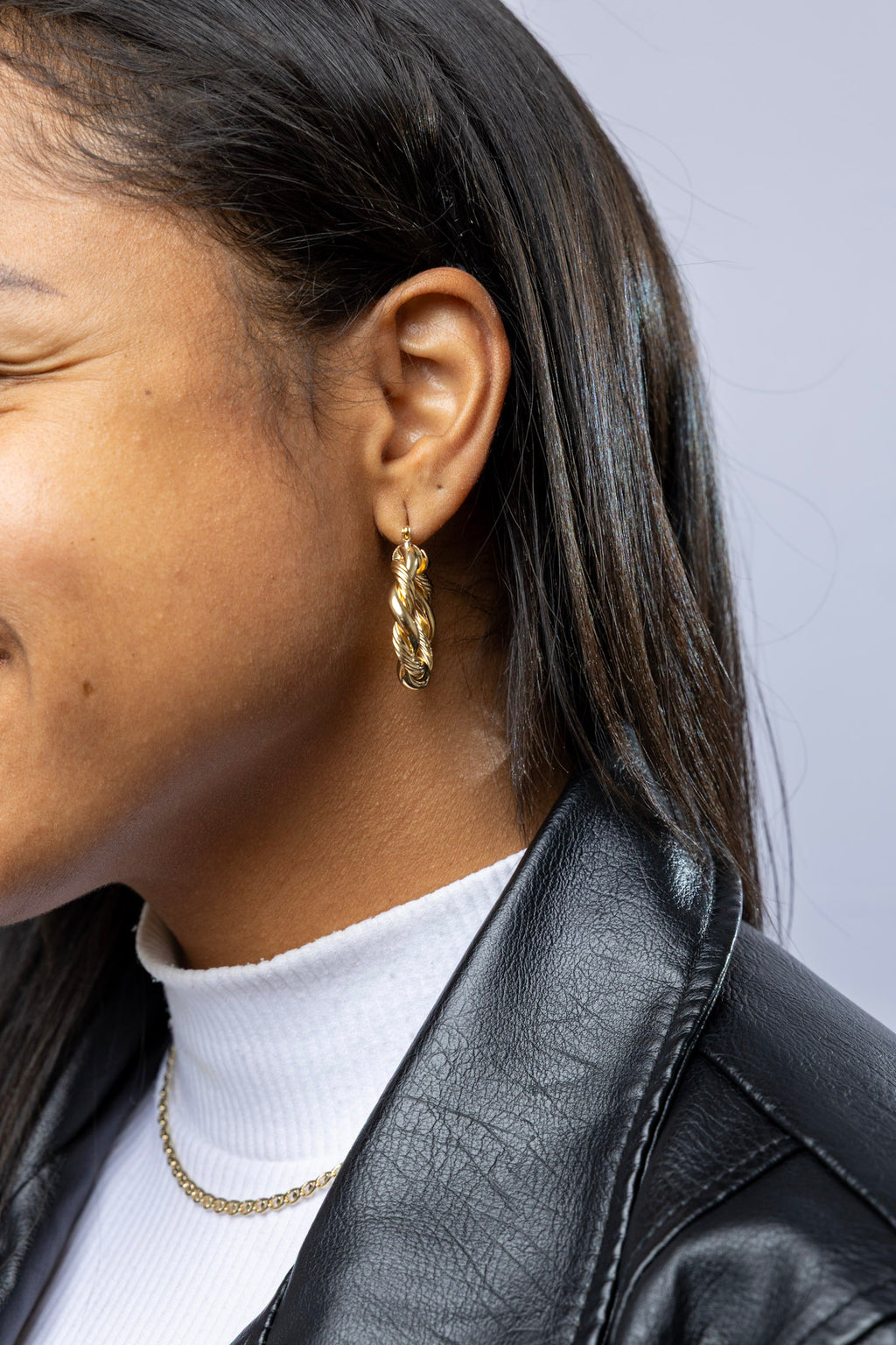 18k Gold Filled 30mm Double Twisted Tube Hoop Earrings – Bold, Elegant & Timeless