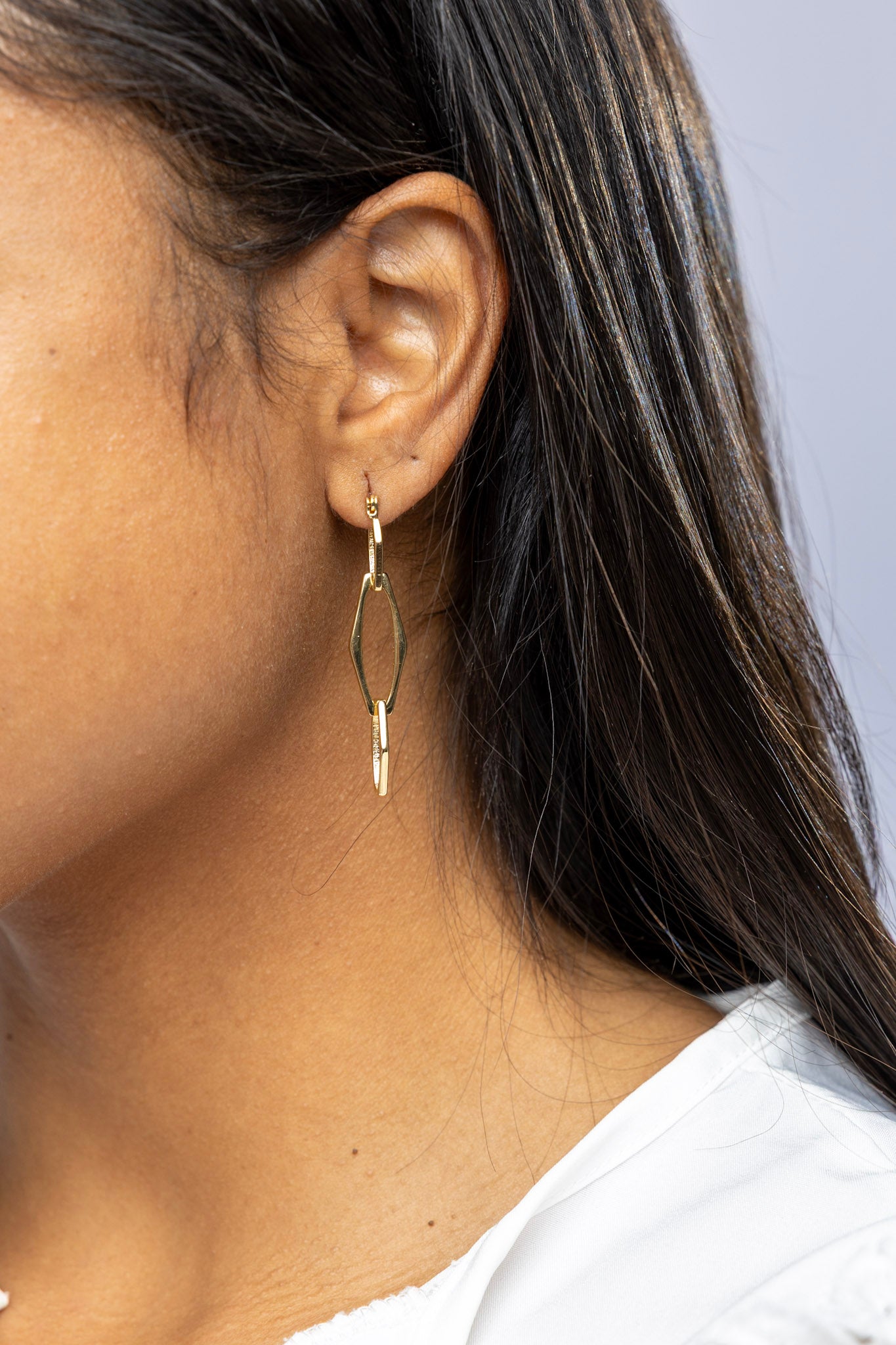 CAMi 18k Gold Filled Geometric Dangle Earrings – Modern, Versatile & Handcrafted in Brazil