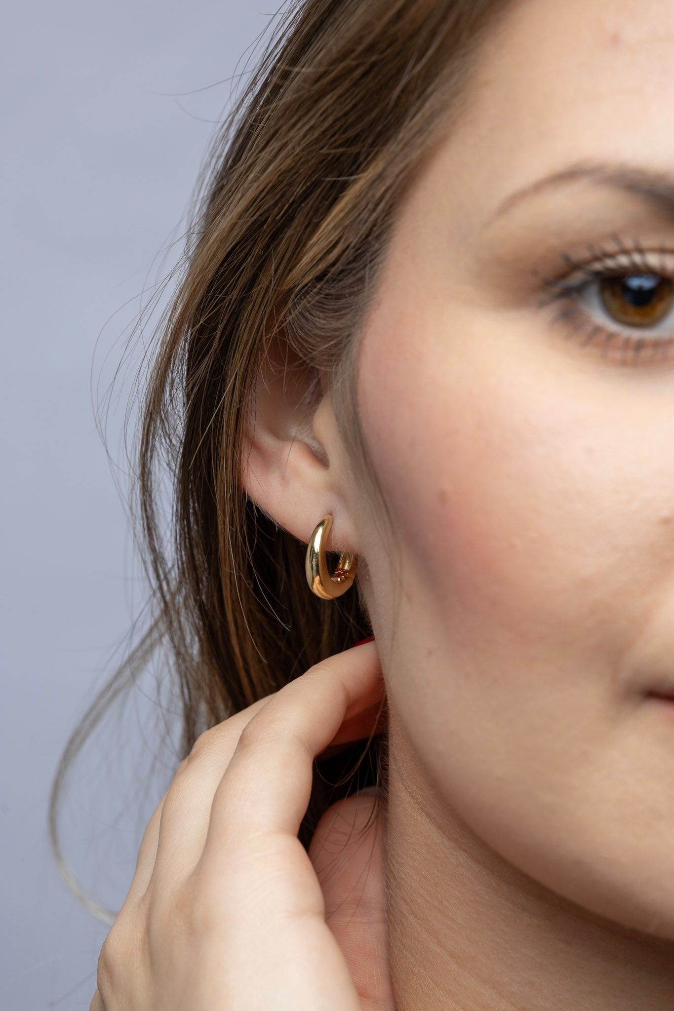 18k Gold Filled Artisan Style Clicker Hoop Earrings – Unique, Elegant & Everyday Chic