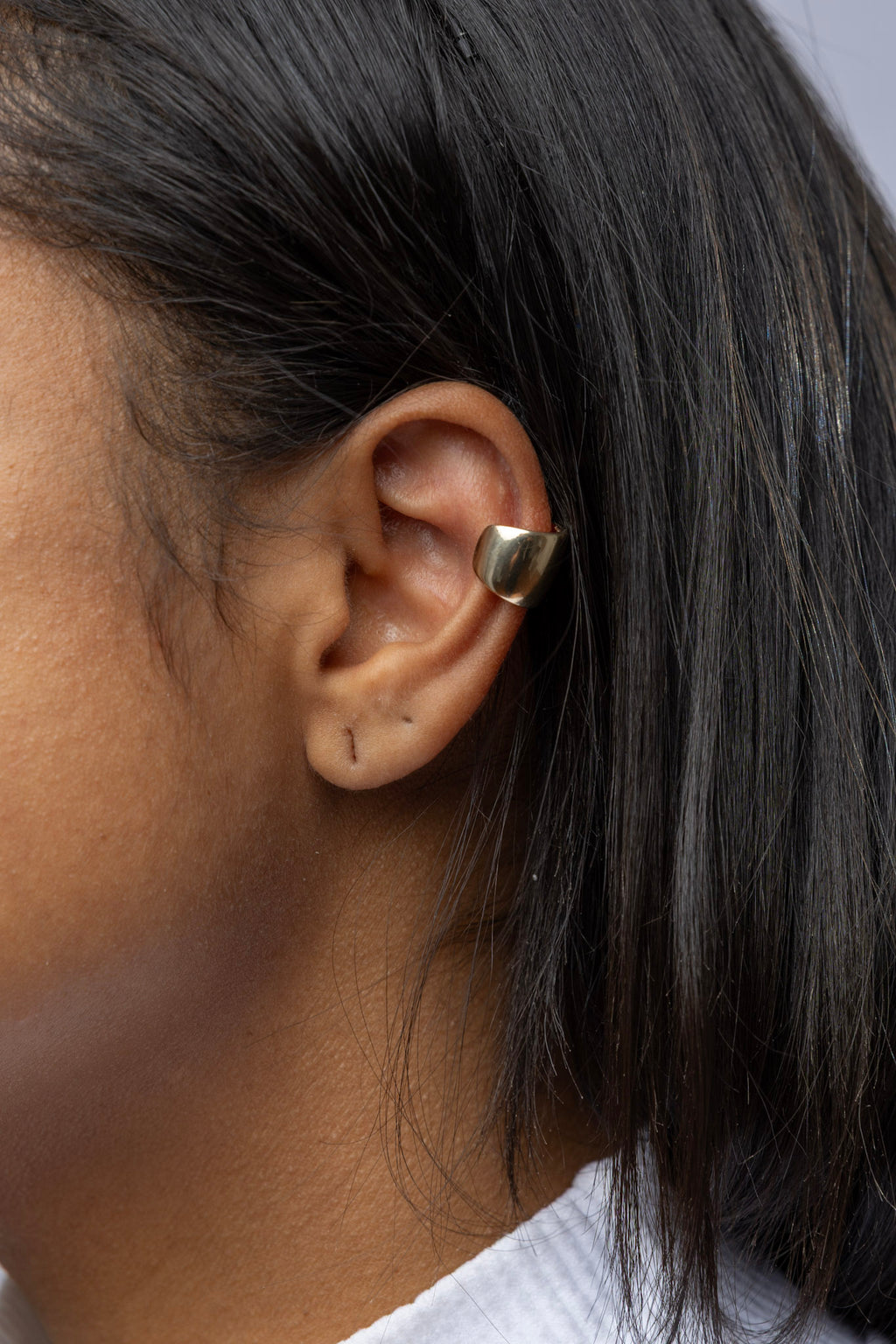 CAMi Bold 18k Gold Filled Plain Ear Cuff Earrings – Modern, Playful & Piercing-Free