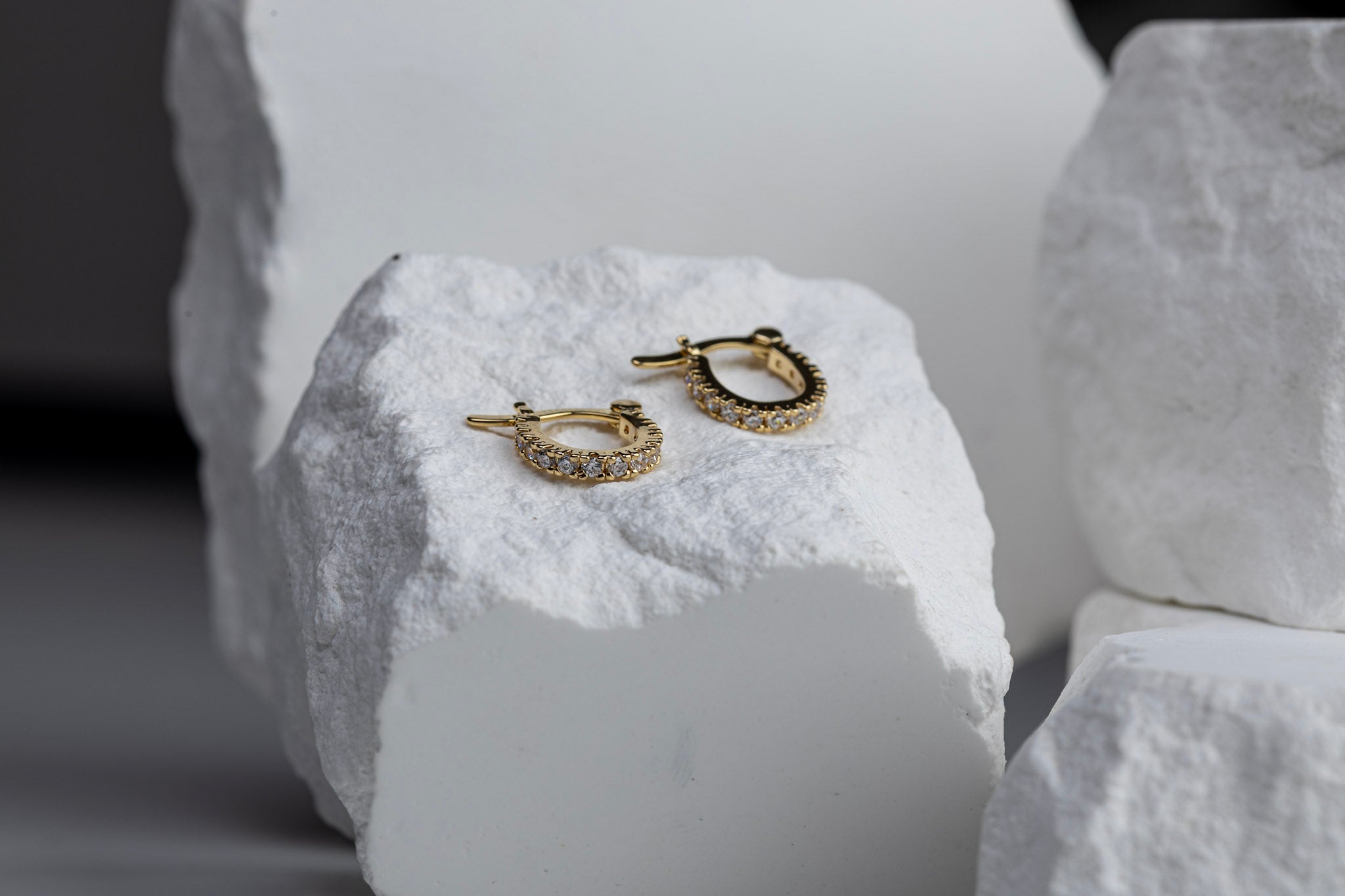 Mini CZ Clicker Earrings – Dainty, Sparkling & Everyday Chic