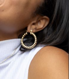 18k Gold Filled Twisted Tube Hoop Earrings – The Croissant Hoops | Elegant, Unique & Timeless