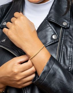 18k Gold Filled 3.5mm Beaded Bracelet – Minimalist, Elegant & Handcrafted in Brazil