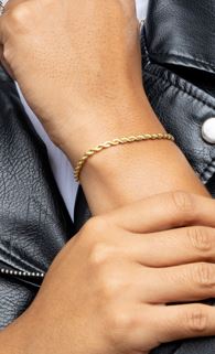 CAMi 18k Gold Filled 3mm Rope Bracelet – Classic, Timeless & Handcrafted in Brazil