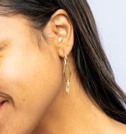 CAMi 18k Gold Filled Geometric Dangle Earrings – Modern, Versatile & Handcrafted in Brazil