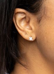18k Gold Filled Mini Oval CZ Stud Earrings – Dainty, Elegant & Handcrafted in Brazil