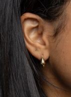 CAMi 18k Gold Filled Shaped Hoop Earrings – Modern, Bold & Handcrafted in Brazil