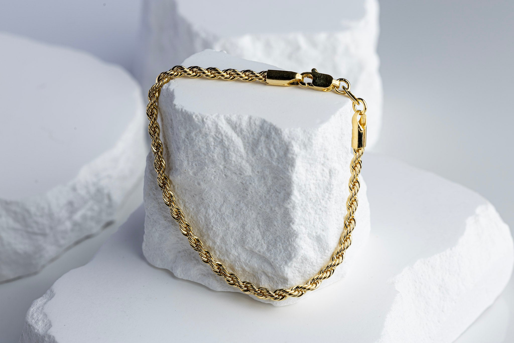 CAMi 18k Gold Filled 3mm Rope Bracelet – Classic, Timeless & Handcrafted in Brazil